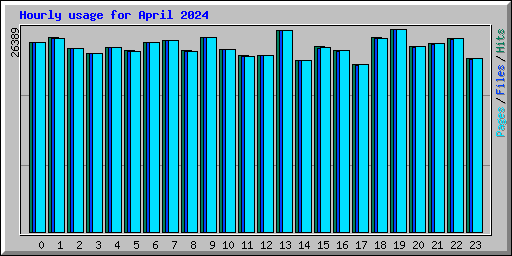 Hourly usage for April 2024