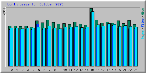 Hourly usage for October 2025